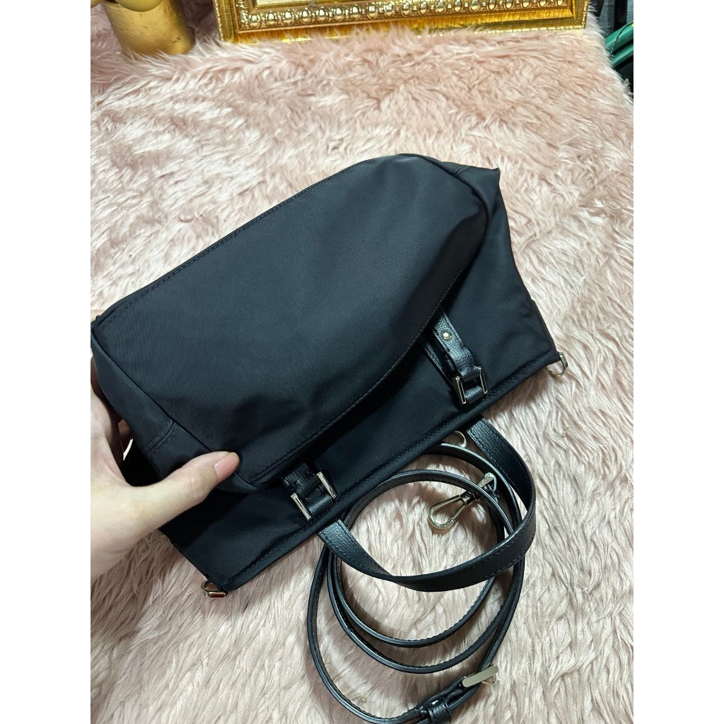 ORIG Preloved KS Retail Taylor Small Crossbody Tote Nylon Bag in Black