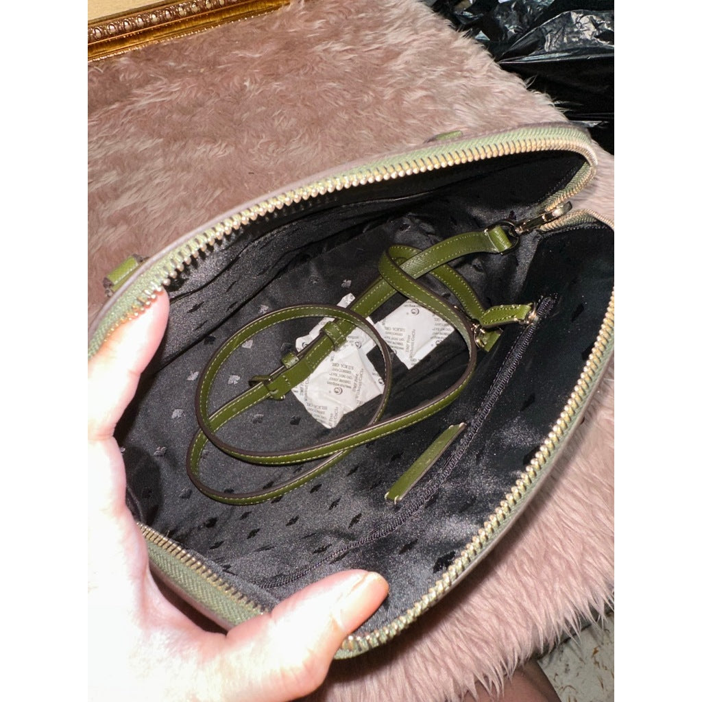 ORIG & IMPORTED KS Sadie Medium Dome Satchel Enchanted Green Bag