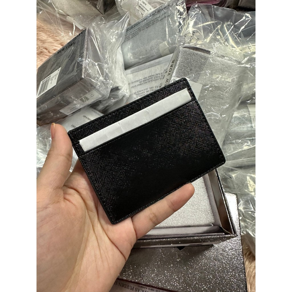 ORIG & IMPORTED KS Kenzie Boxed Small Cardholder Wallet in Black Seawater Green Pink