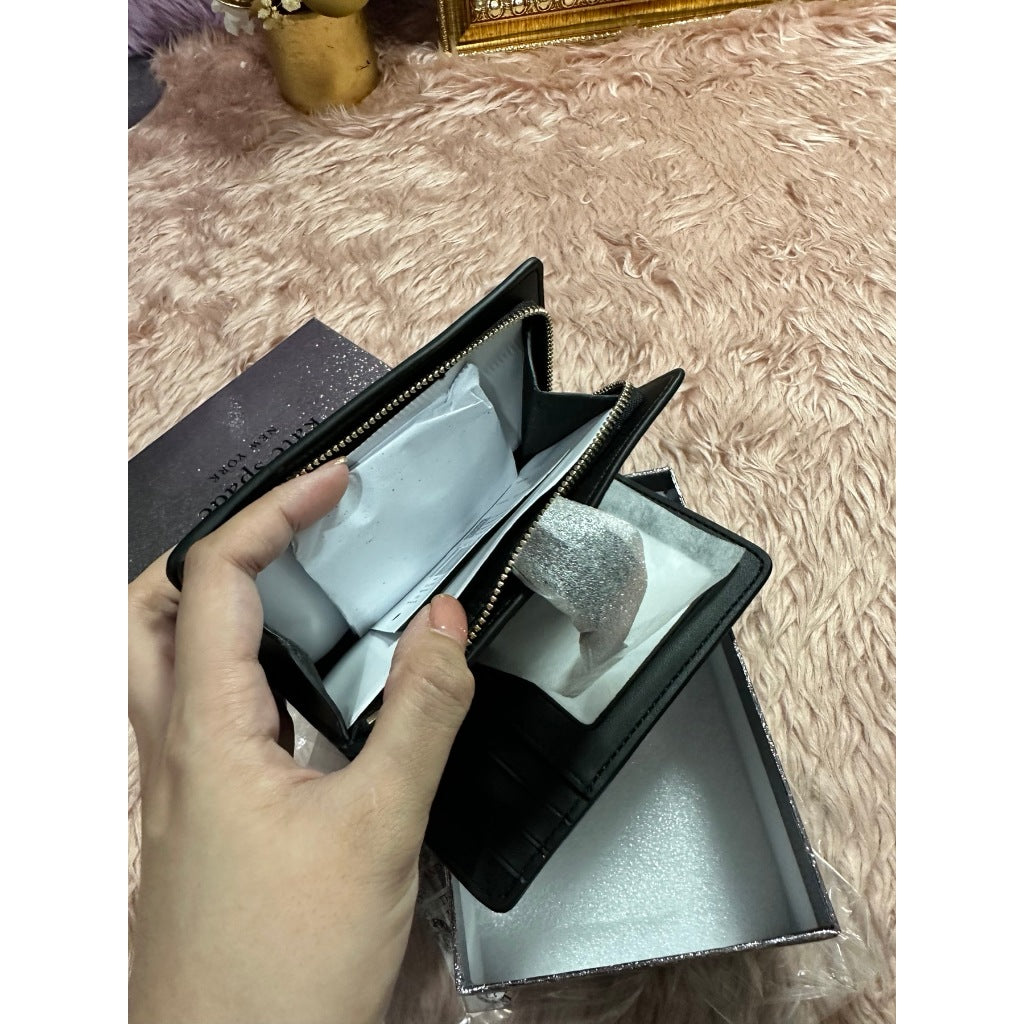 ORIG & IMPORTED KS Kenzie Boxed Medium Compact Wallet Black