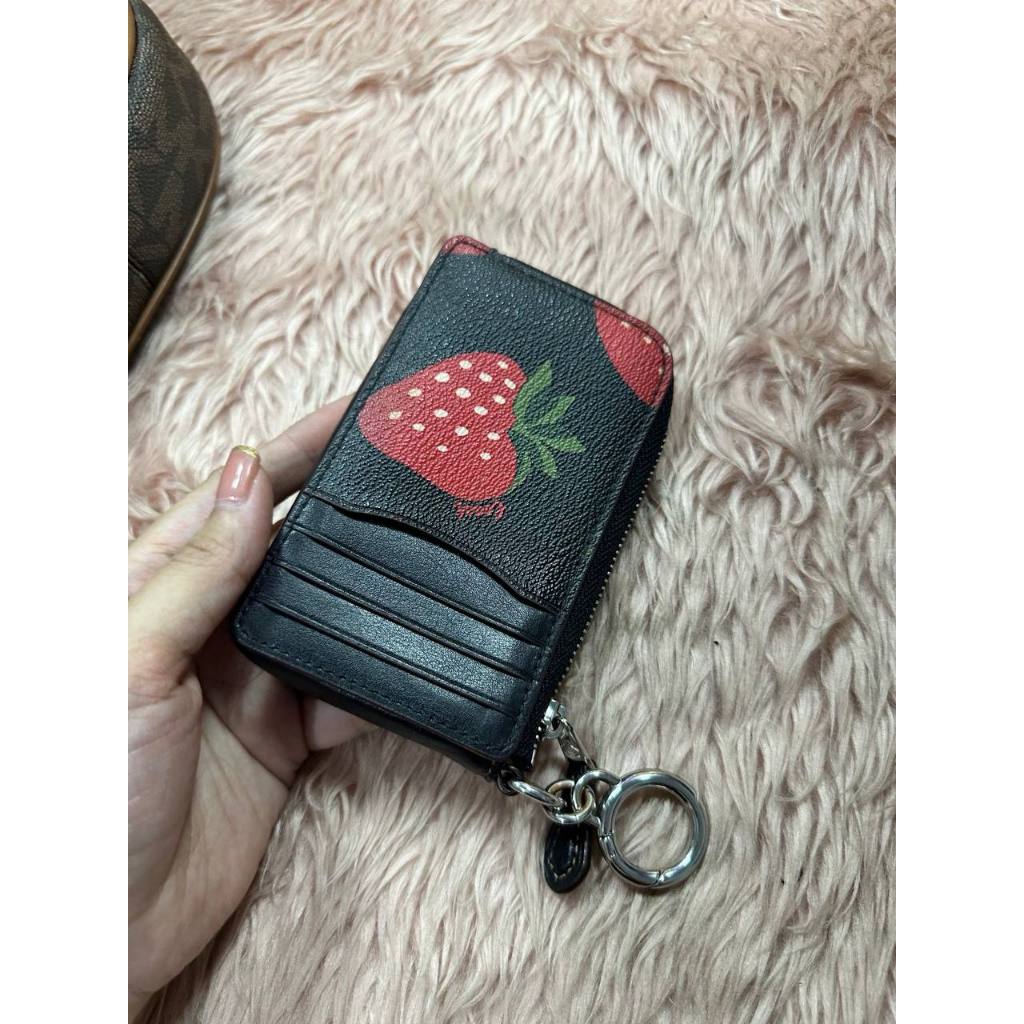 ORIG & IMPORTED Preloved CCH Multifunction Card Case Wallet With Wild Strawberry Print