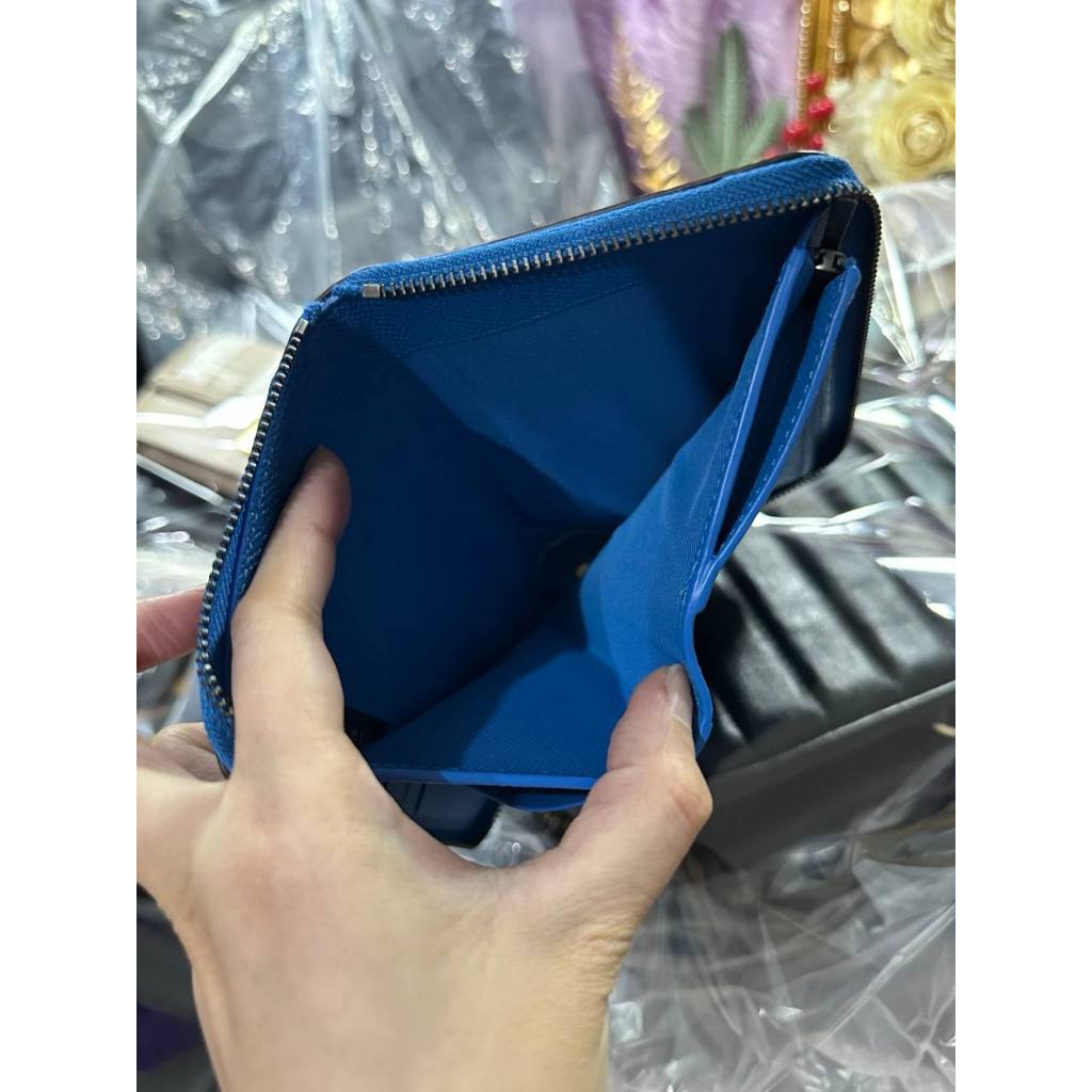 ORIG & IMPORTED CCH Medium Zip Around Wallet Blue