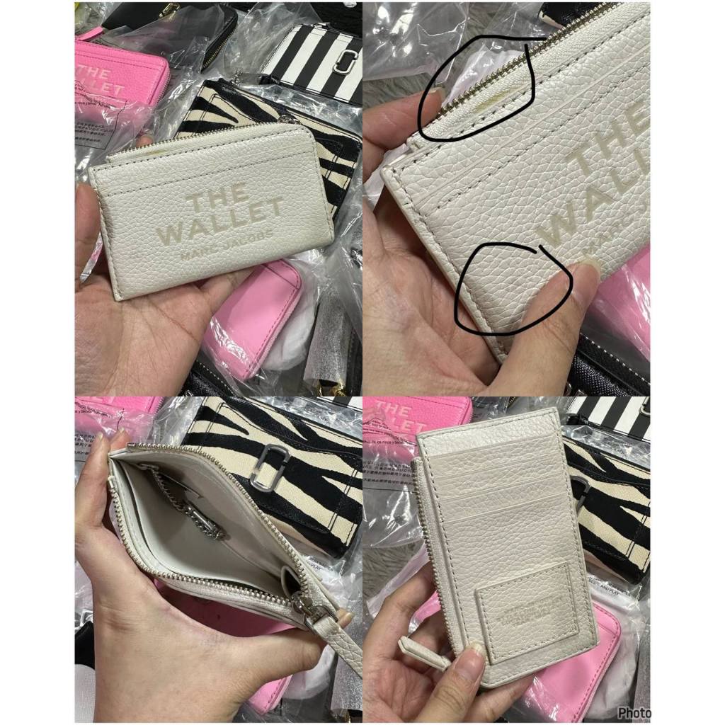 ORIG & IMPORTED MJ The Leather Top Zip Multi Card Slim Small Wallet
