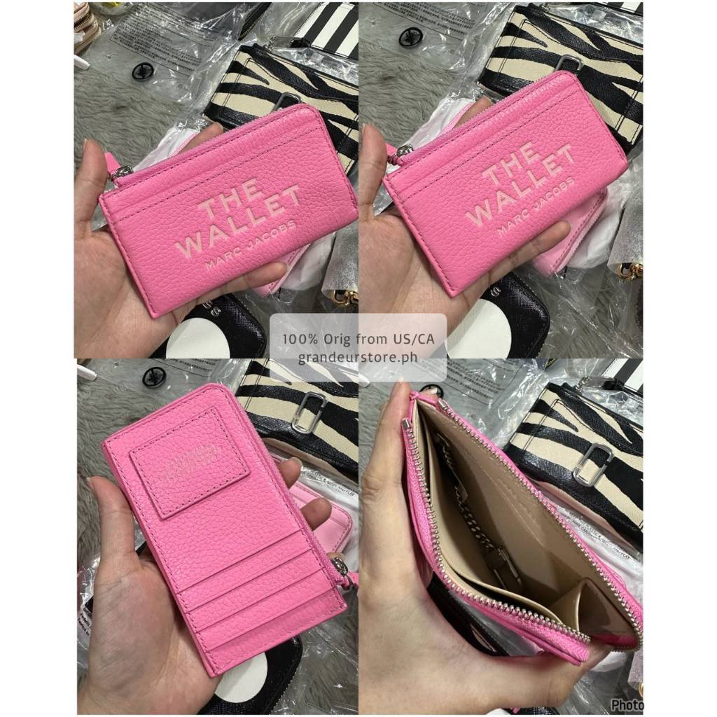 ORIG & IMPORTED MJ The Leather Top Zip Multi Card Slim Small Wallet