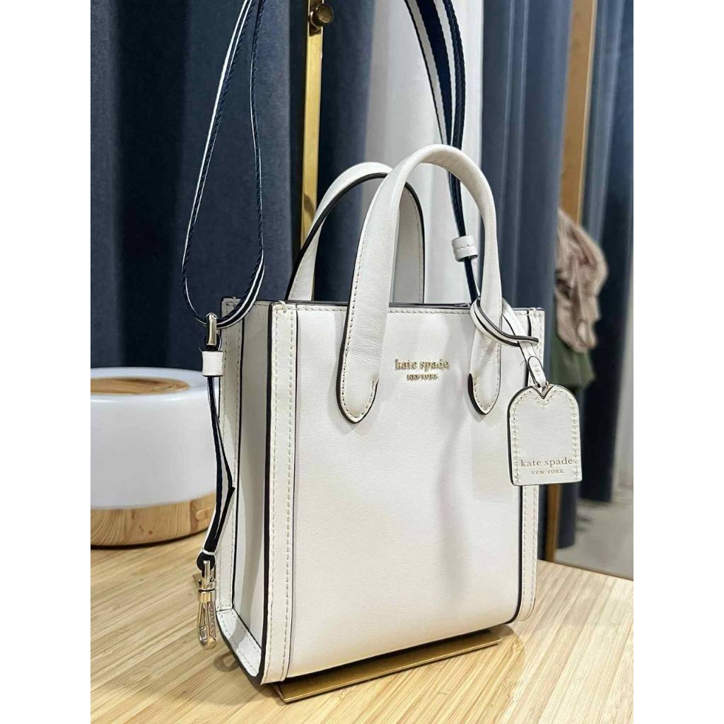 ORIG & IMPORTED Preloved KS Retail Manhattan Mini Tote Bag Optic White