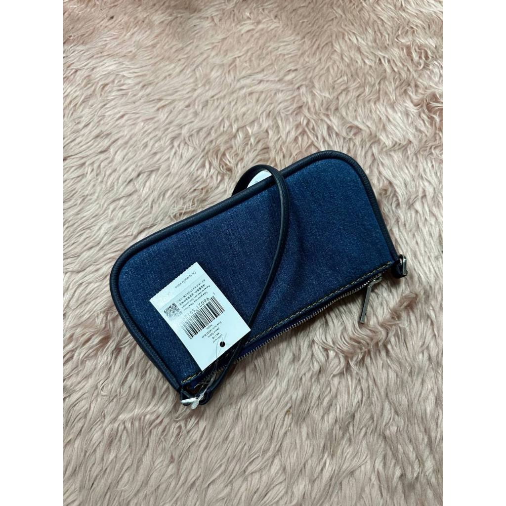 ORIG & IMPORTED KS Kayla Denim Convertible Wristlet Small Blue Bag