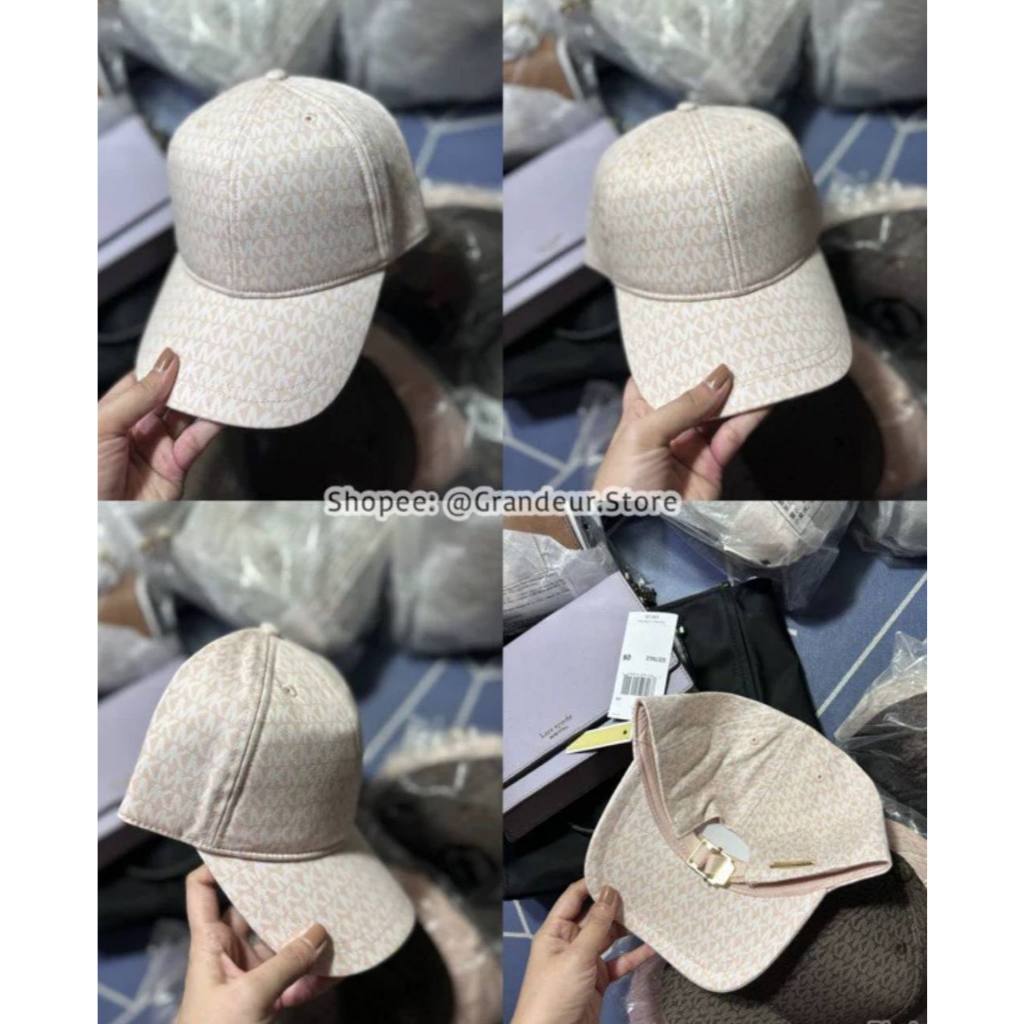 ORIG & IMPORTED MK Logo Print Organic Stretch Cotton Baseball Cap