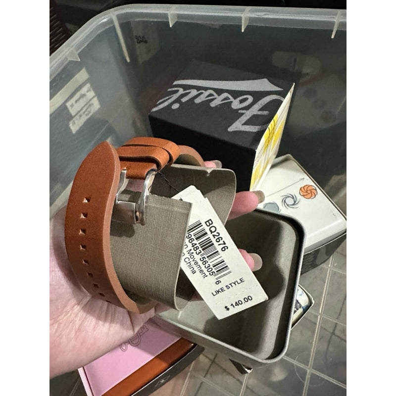 Orig Men Watch stainless & leather