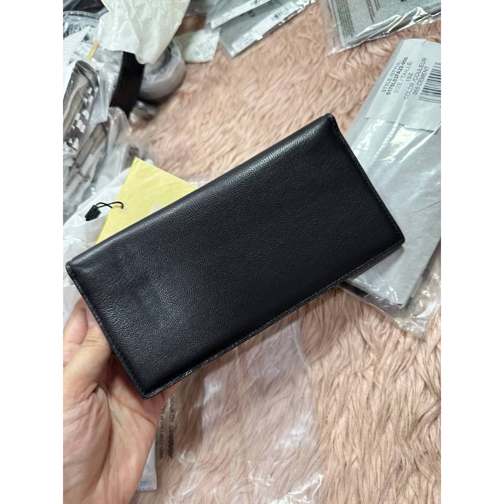 ORIG & IMPORTED MJ The Slim 84 Bifold Long Wallet Black Taupe