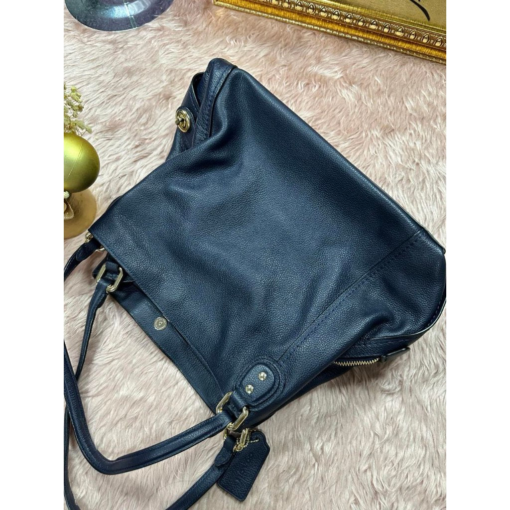ORIG Preloved CCH Edie Large Hobo Shoulder Bag Navy Blue