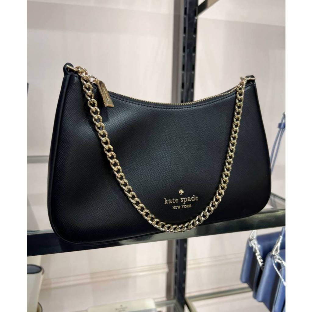 ORIG & IMPORTED KS Madison Saffiano Leather Convertible Crossbody Bag Black