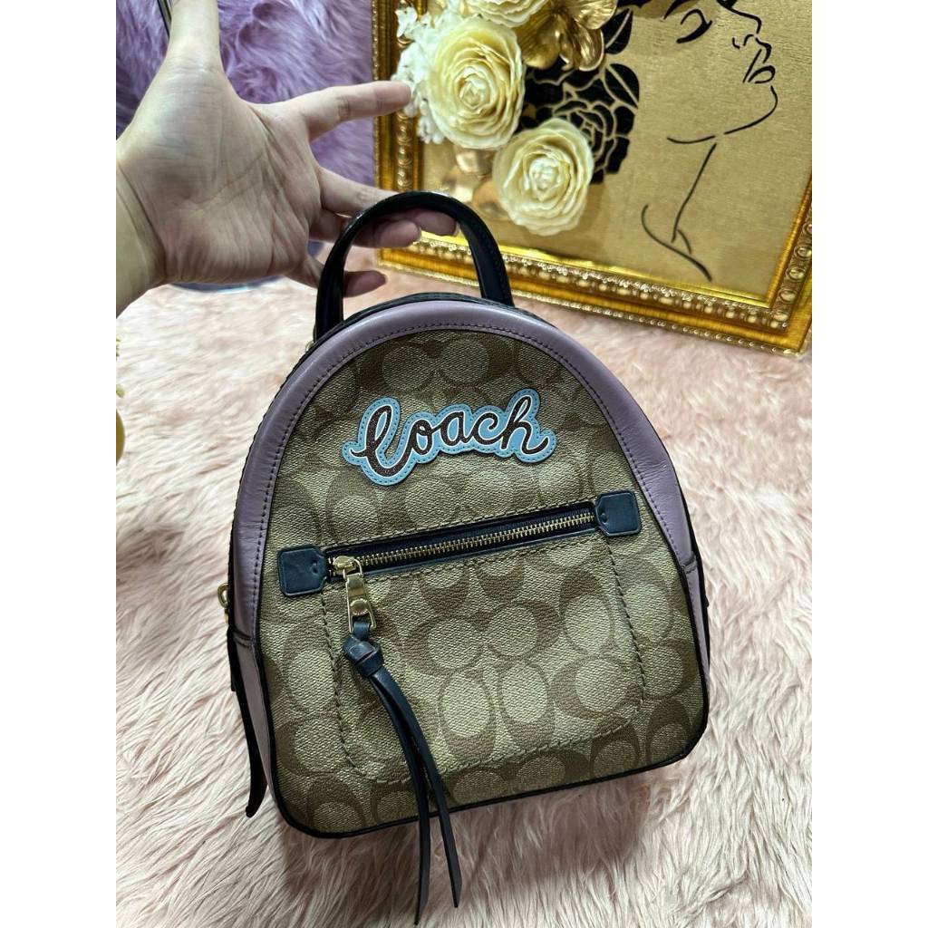 ORIG Preloved CCH Andi Mini Convertible Backpack Brown/Purple Bag