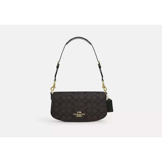 ORIG & IMPORTED CCH Andrea Shoulder Bag In Signature Canvas - Walnut Brown