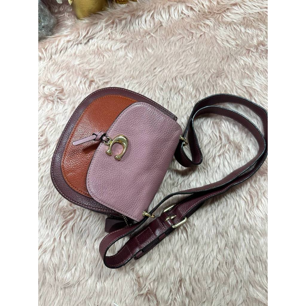 ORIG Preloved CCH Remi Saddle In Colorblock Pink Small Bag