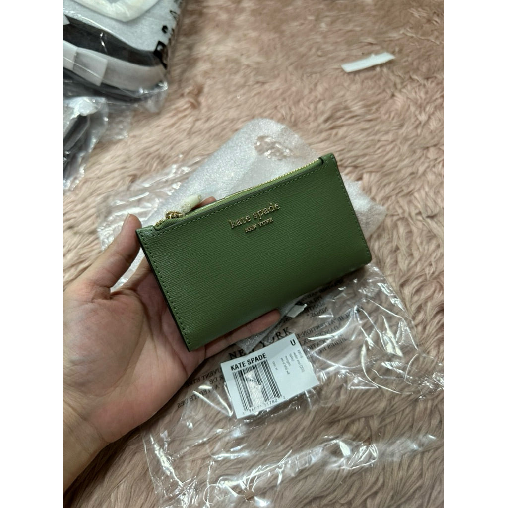 ORIG & IMPORTED KS Morgan Small Slim Bifold Wallet Green