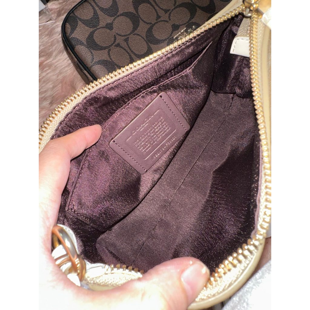 ORIG & IMPORTED CCH RARE Top Handle Nolita-Like Small Bag Light Khaki White