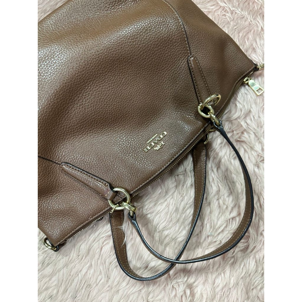 ORIG Preloved CCH Small Kelsey Satchel Brown Bag