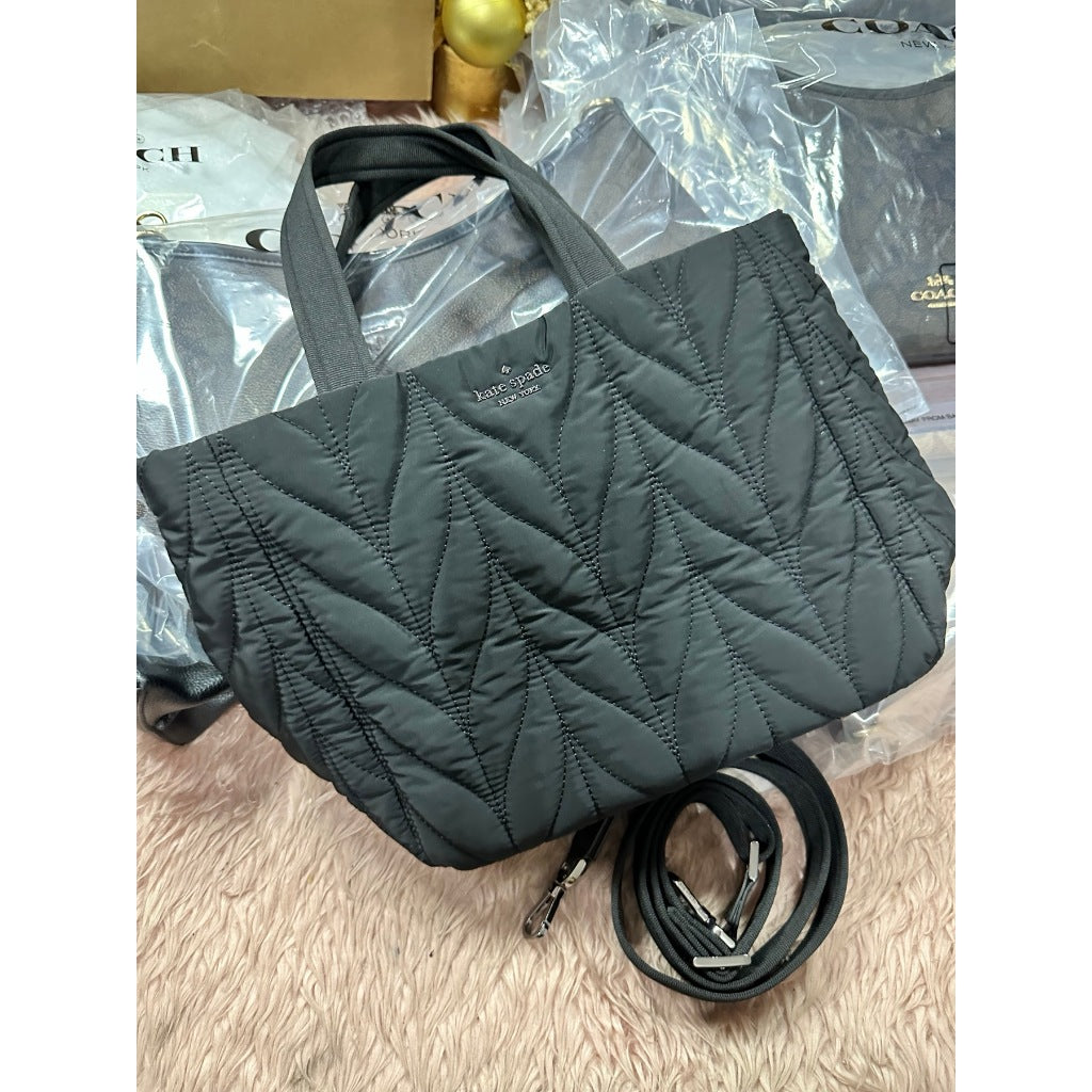 ORIG Preloved KS Ellie Small Tote Nylon Black Bag