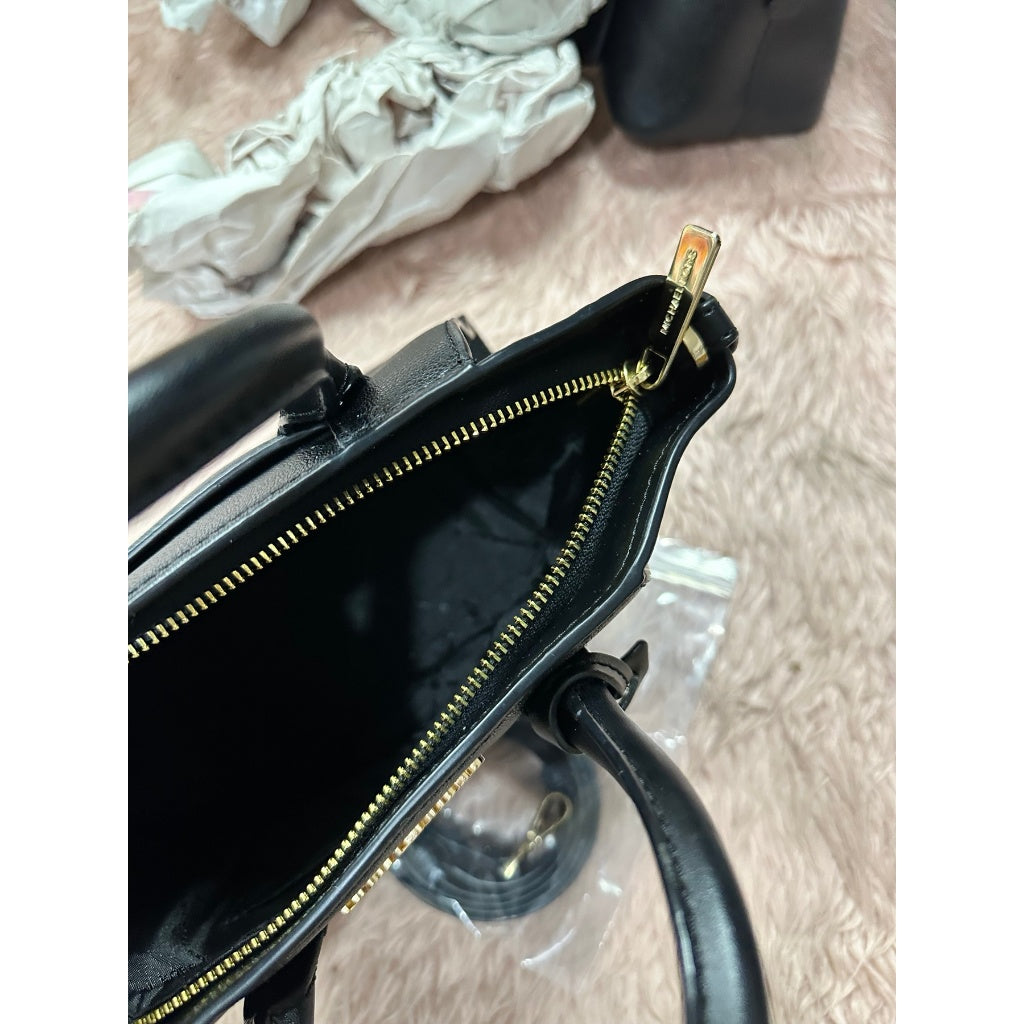 ORIG Preloved MK Avril Small Satchel Black Bag