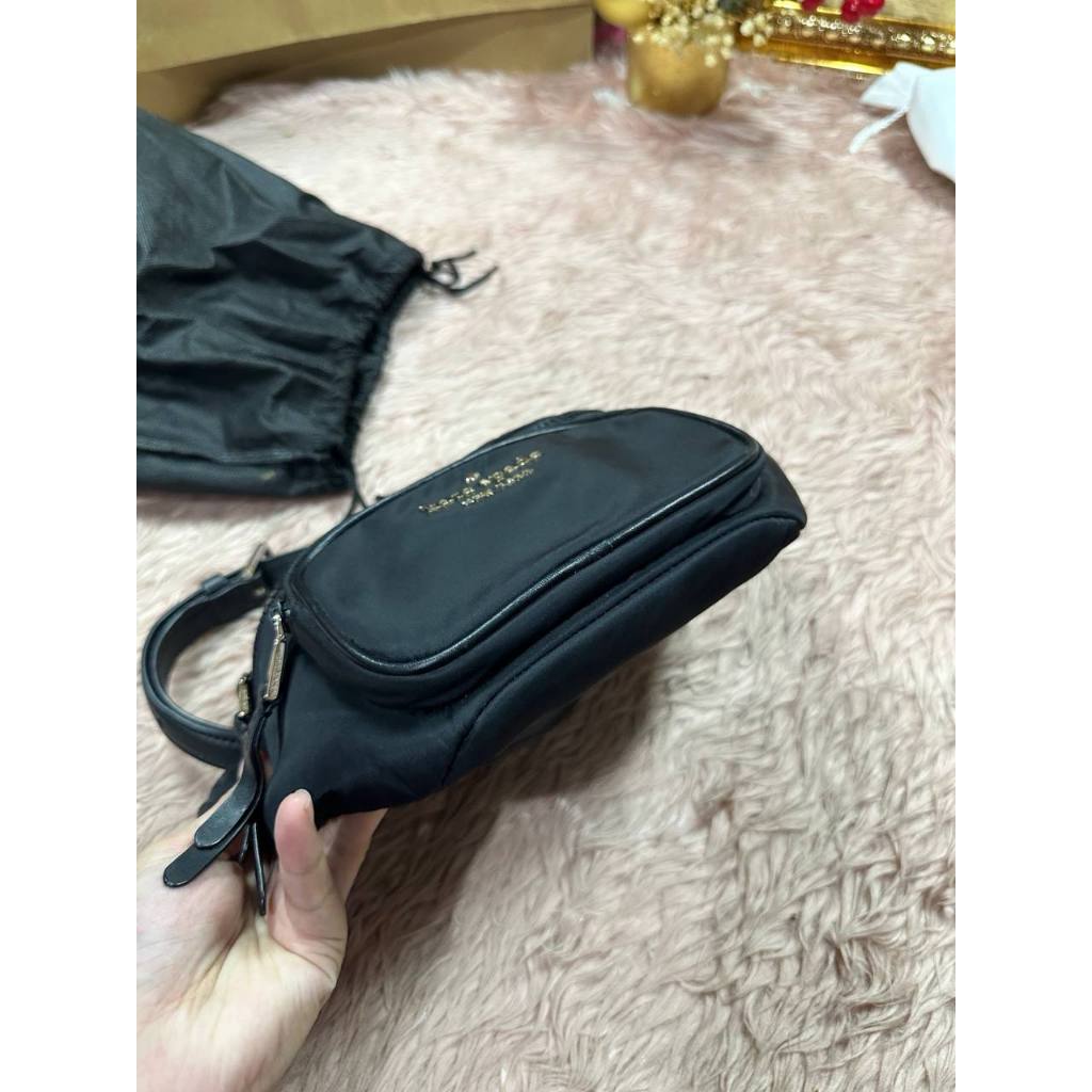 ORIG Preloved KS Dorien Nylon Small Belt Bag Black