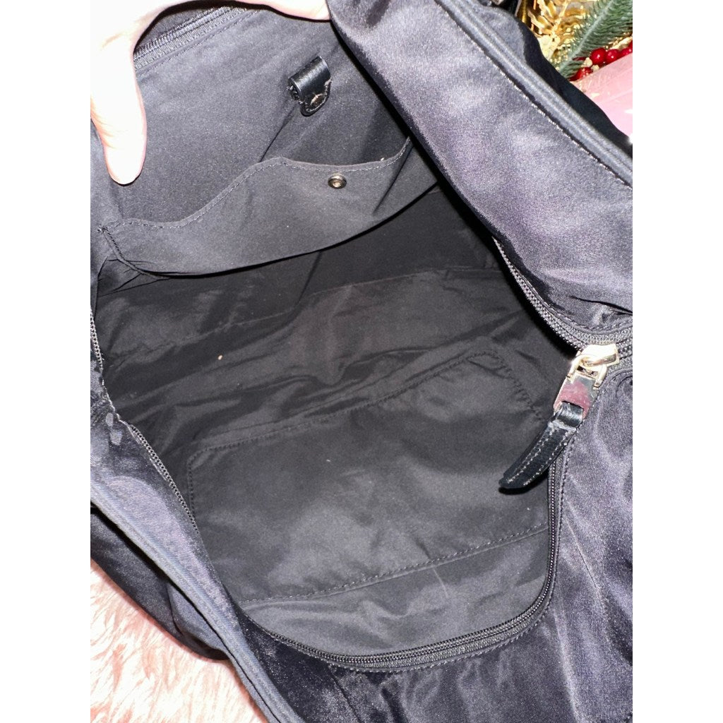 ORIG Preloved KS Taylor Medium Tote Nylon Black Bag