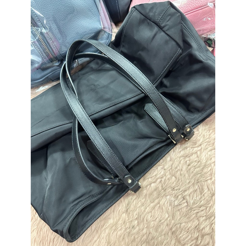 ORIG Preloved KS Taylor Medium Tote Nylon Black Bag