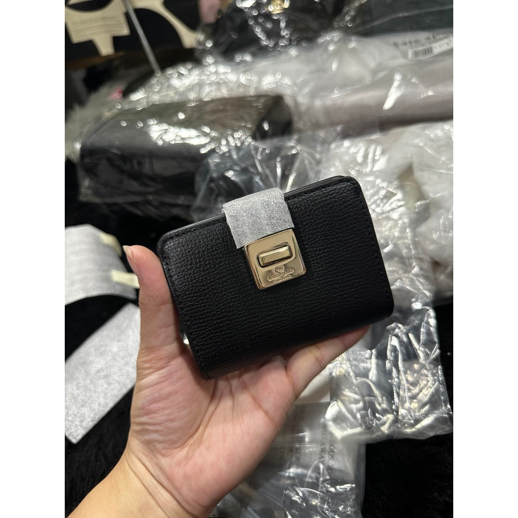 ORIG & IMPORTED KS Phoebe Small Card Holder Wallet Black / Beige