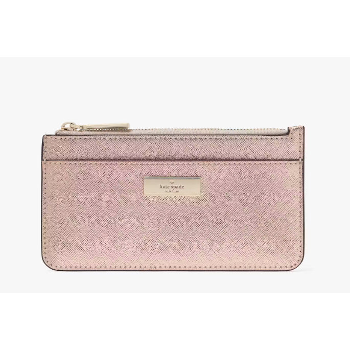 ORIG & IMPORTED KS Kenzie Large Slim Card Holder Wallet in Black Pink