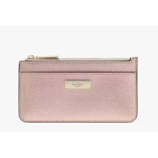 ORIG & IMPORTED KS Kenzie Large Slim Card Holder Wallet in Black Pink