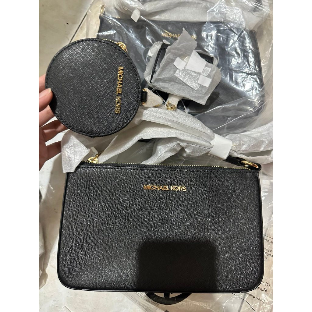 ORIG & IMPORTED MK Jet Set Crossbody Tech Attachment Bag in Black
