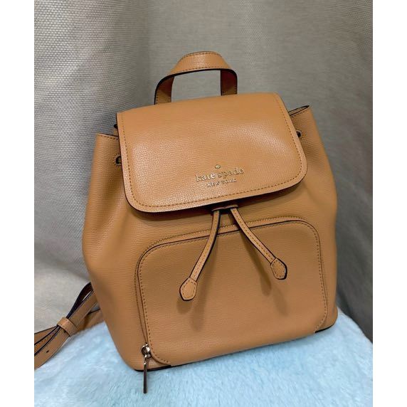 ORIG PRELOVED  KS Darcy Camel Leather Backpack Brown Bag