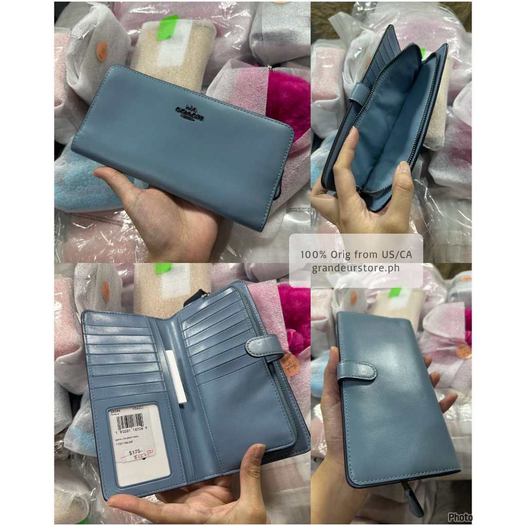 ORIG & IMPORTED CCH Retail Skinny Long Wallet Pink/Lilac/Brown
