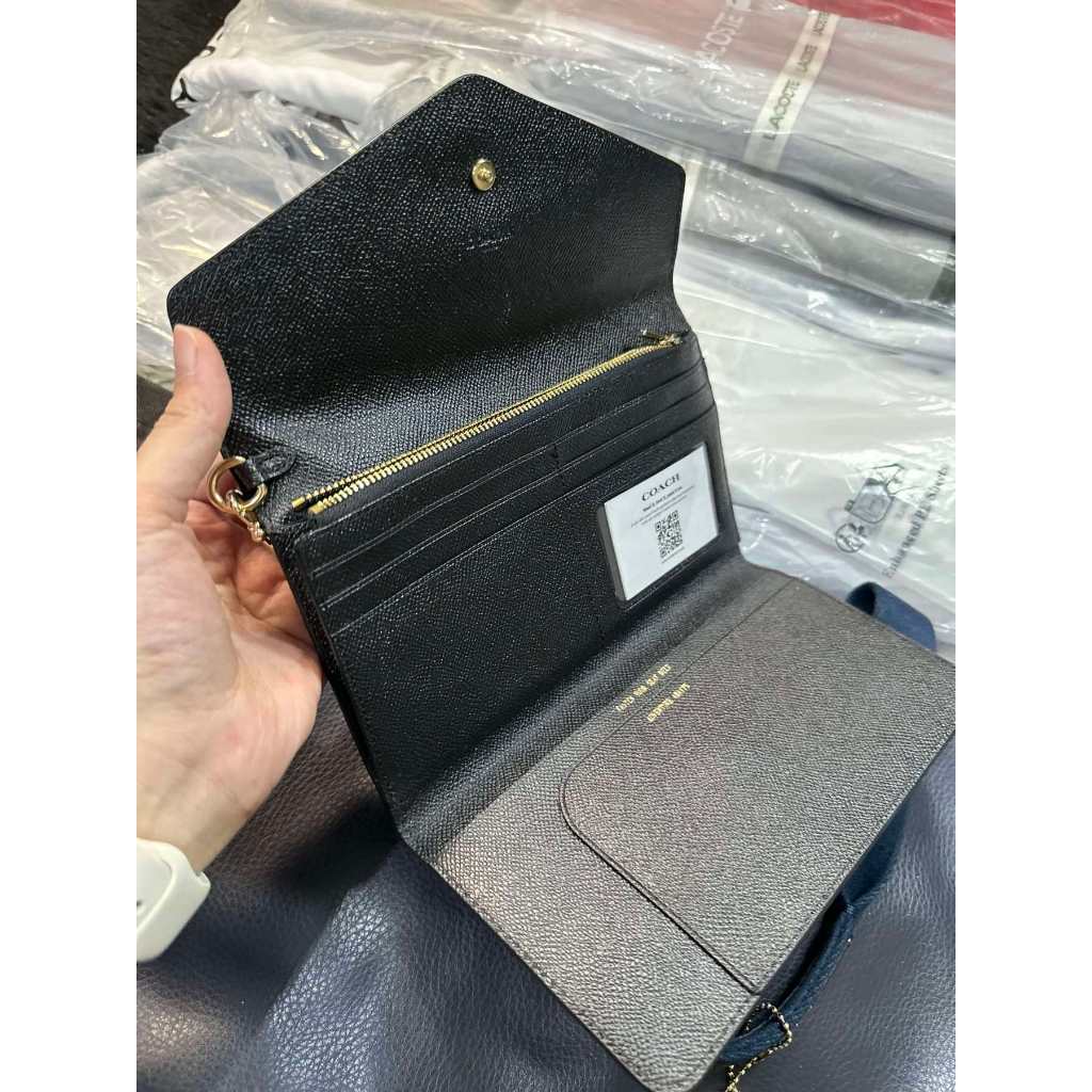 ORIG & IMPORTED CCH Travel Slim Envelope Large Wallet Black