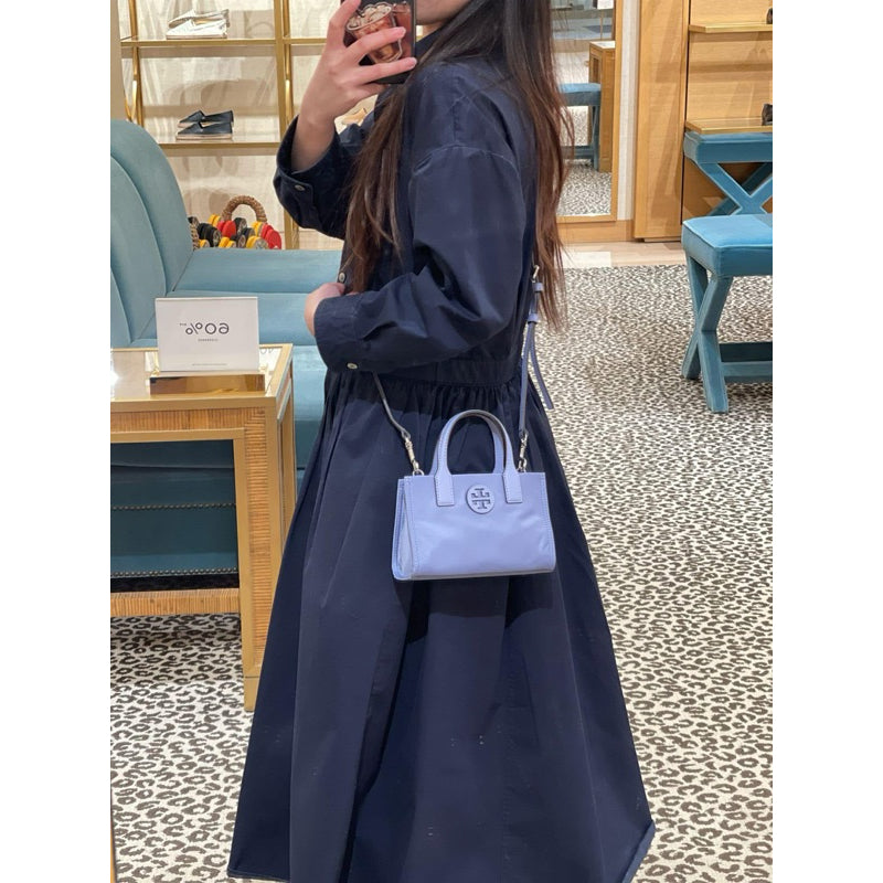 ORIG & IMPORTED TB Ella Nylon Mini Tote Bag PINK BLACK BLUE PURE