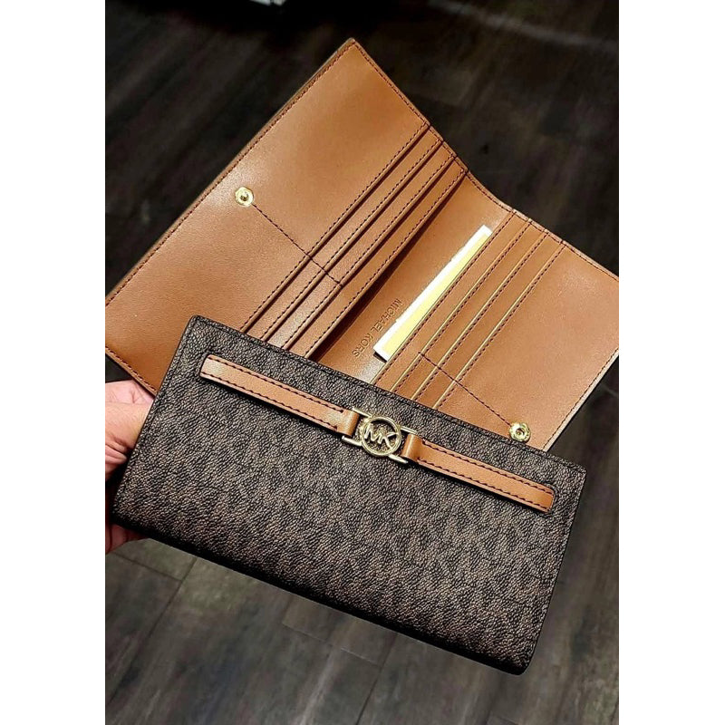 MK Reed Long Logo Wallet Brown