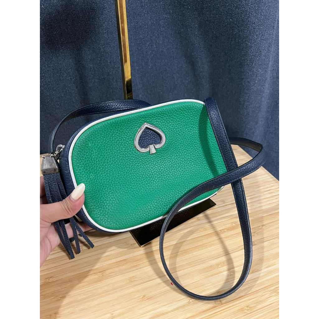 ORIG Preloved KS Kourtney Camera Crossbody Small Bag Green