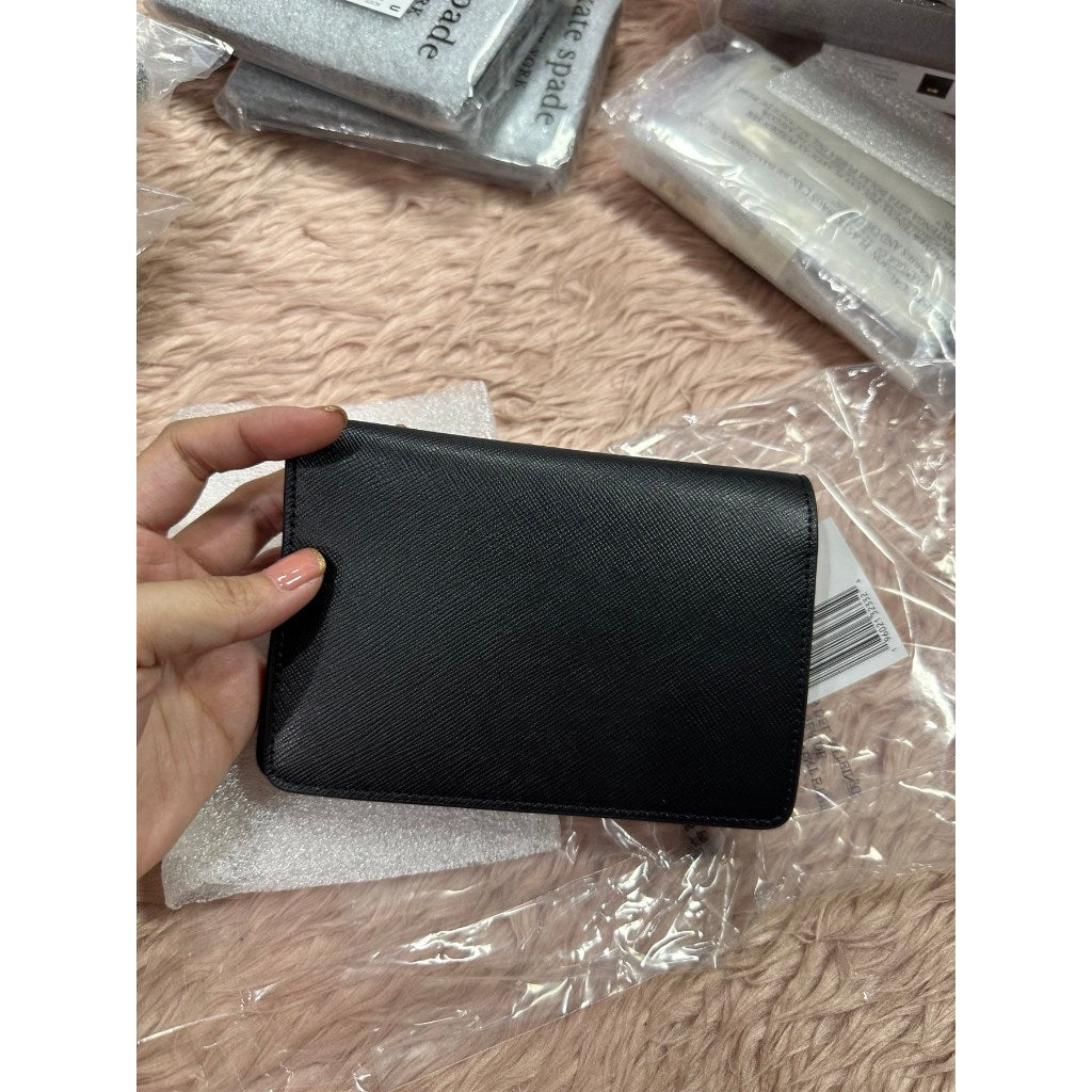 ORIG & IMPORTED KS Madison Passport Holder Black Wallet