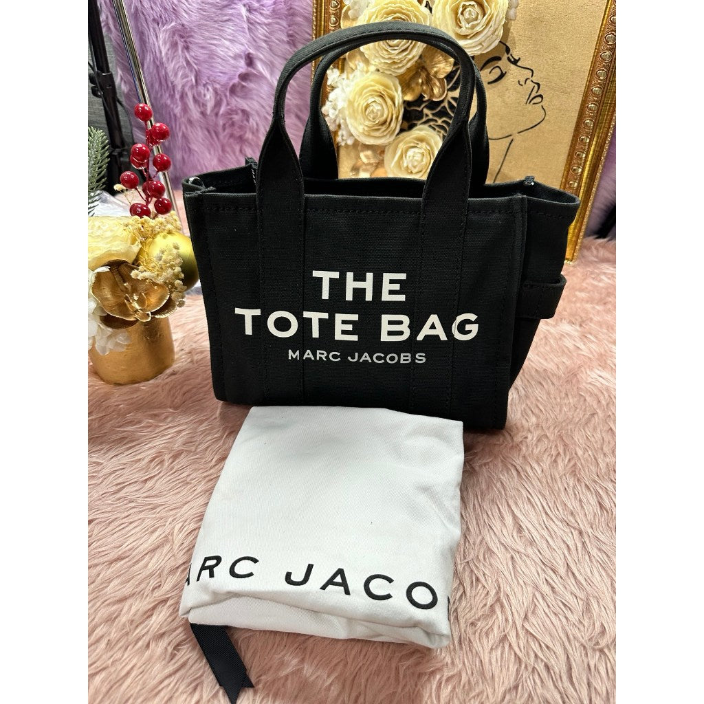 ORIG & IMPORTED Preloved MJ The Small Tote Black Bag canvas