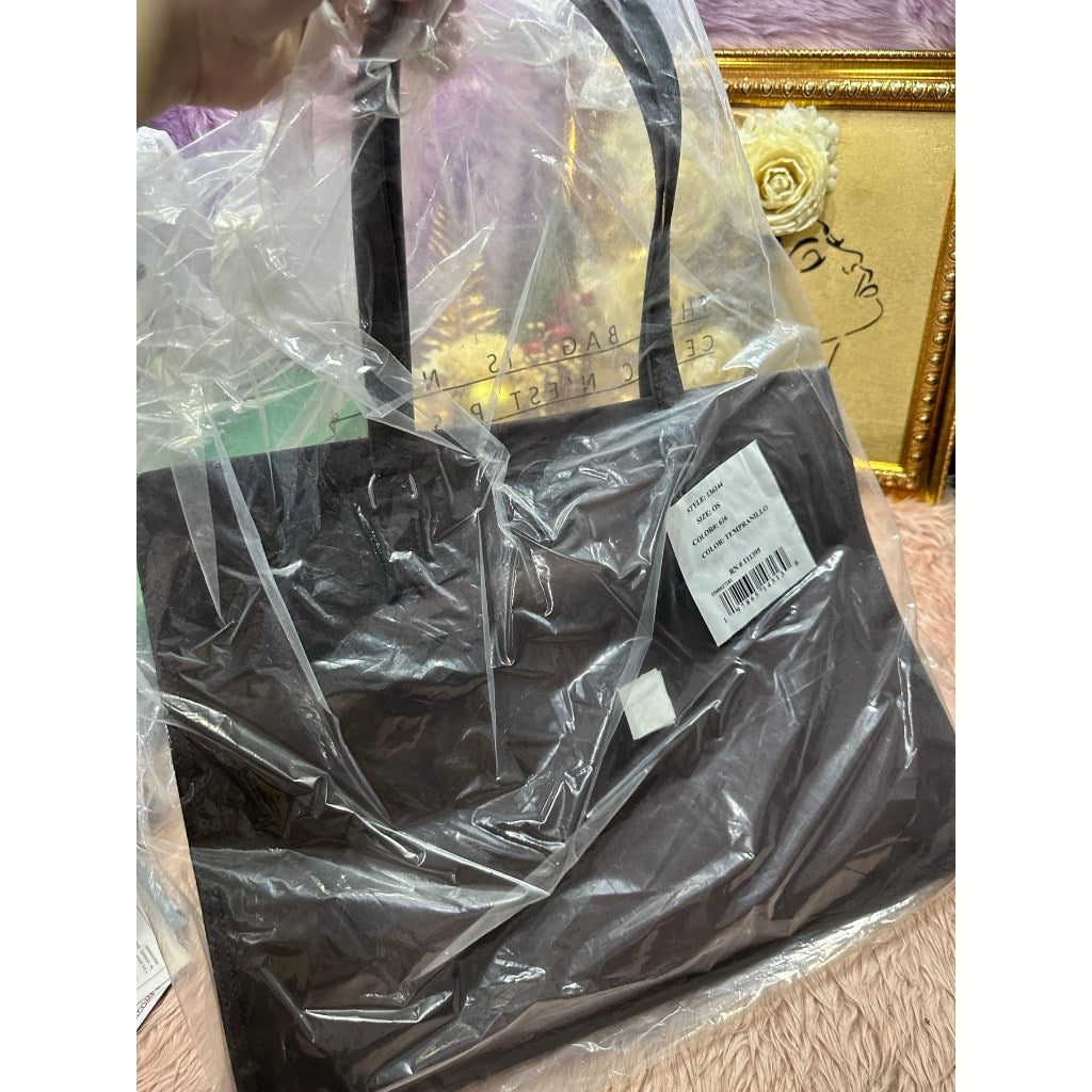 ORIG & IMPORTED TB Ella Large Nylon Tote Bag Maroon Tempranillo