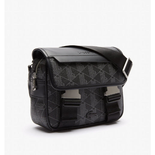 ORIG & IMPORTED LCT The Blend Clip Flap Satchel Black Monogram Men Small Bag