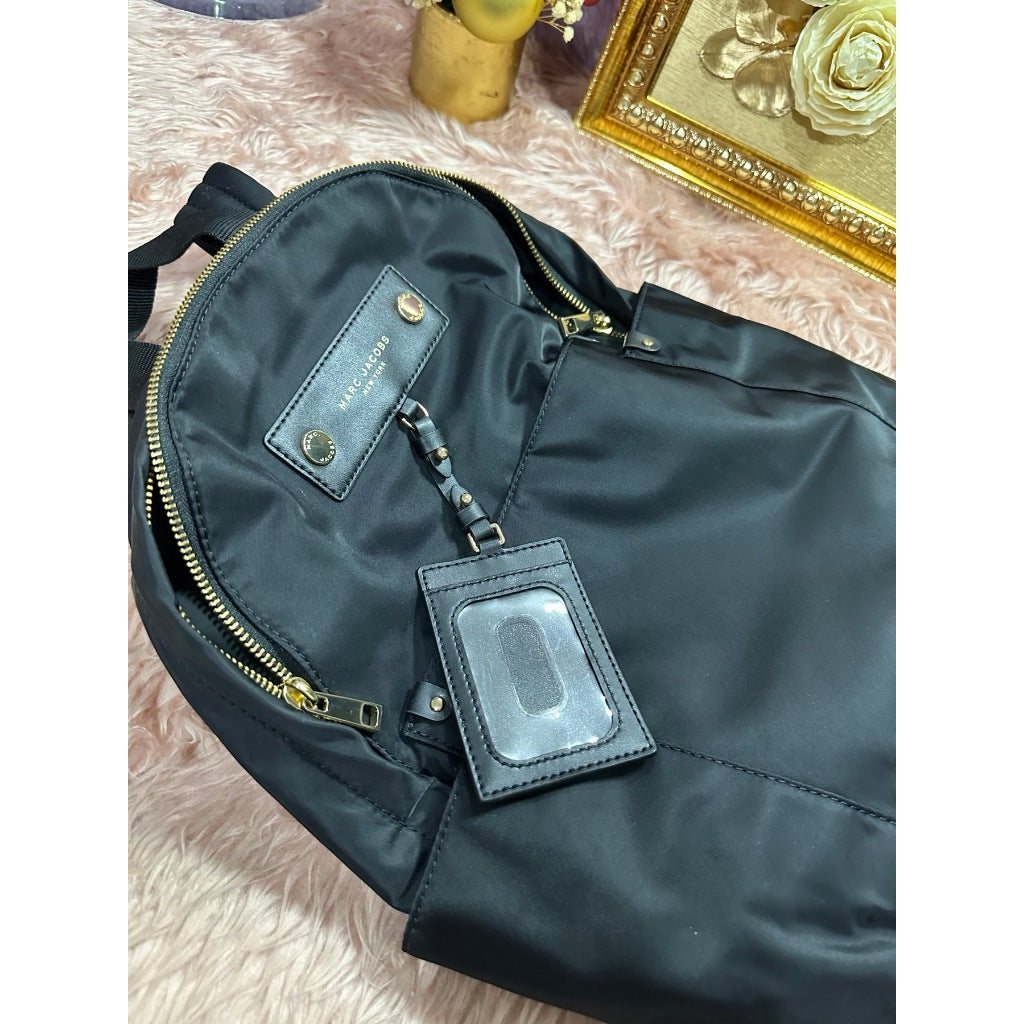 ORIG & IMPORTED Preloved MJ Preppy Nylon Backpack Bag Black