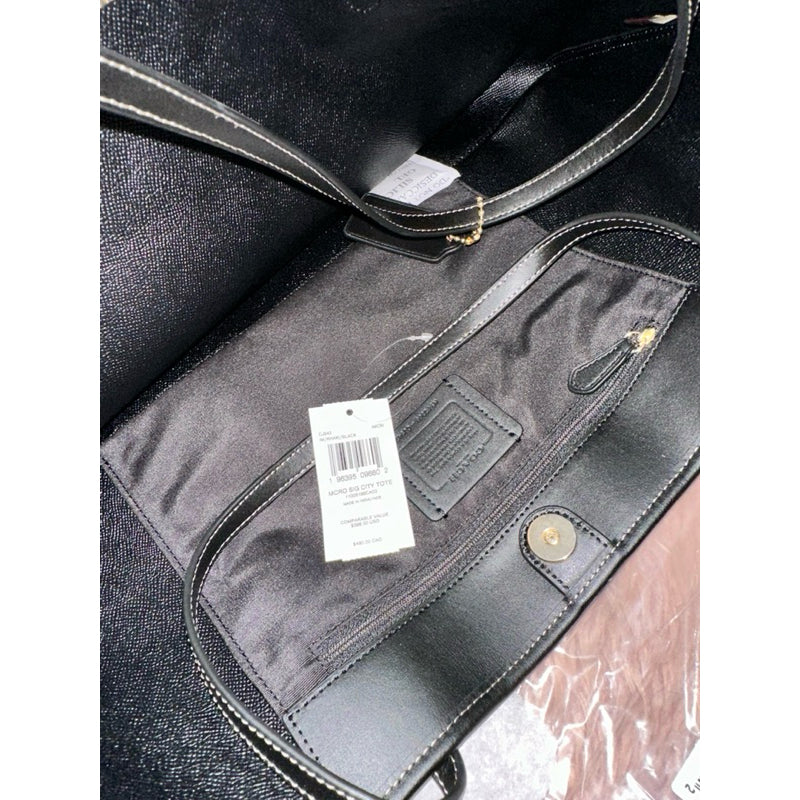 ORIG & IMPORTED CCH City Large Tote Bag In Micro Signature Canva Brown