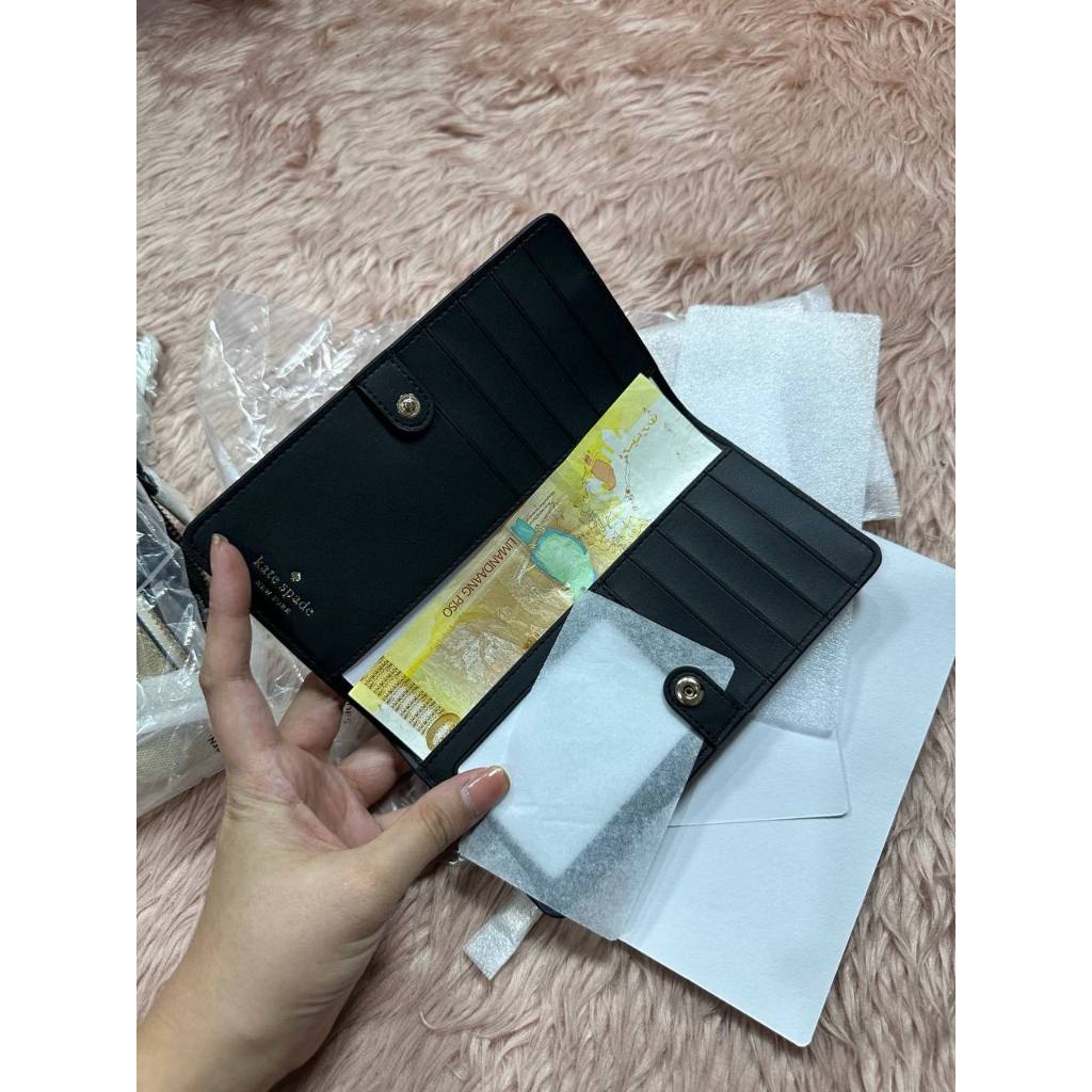 ORIG & IMPORTED KS Madison Large Slim Long Wallet Black Brown White