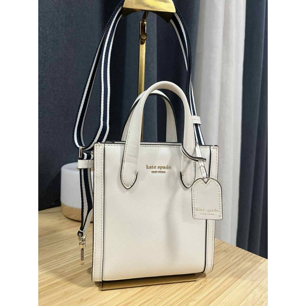 ORIG & IMPORTED Preloved KS Retail Manhattan Mini Tote Bag Optic White