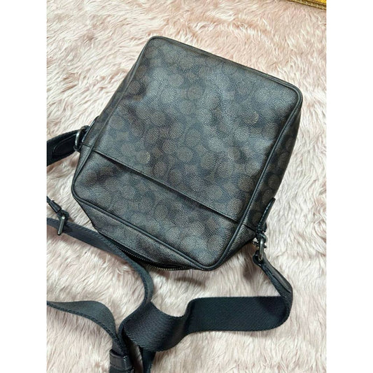 ORIG Preloved Repaired CCH Signature Metropolitan Flight Monogram Men Brown Bag