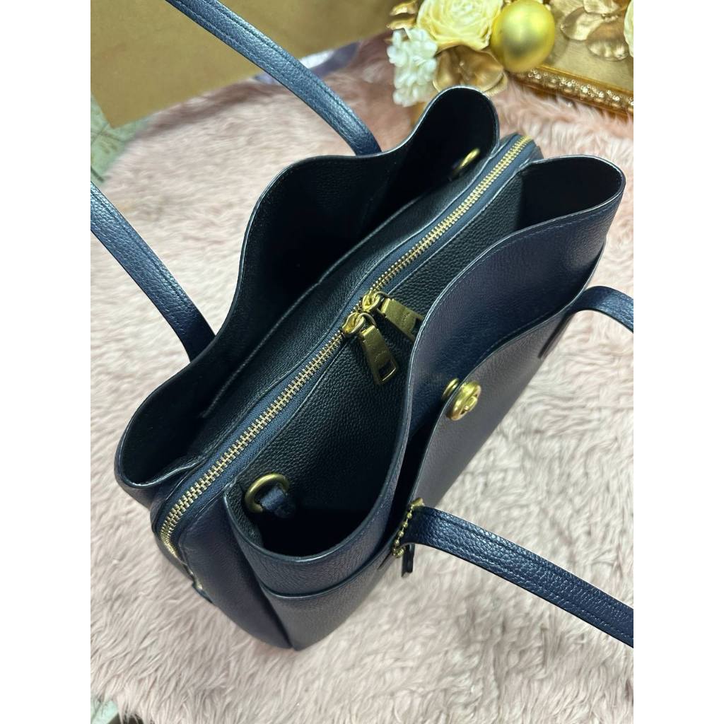 ORIG Preloved CCH Lora Carryall 30 Large Navy Tote Bag