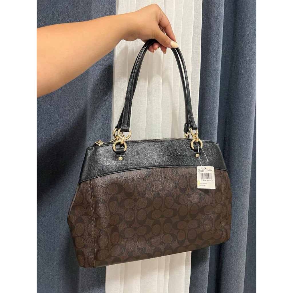 ORIG Preloved CCH Large Brooke Carryall Shoulder Bag Brown