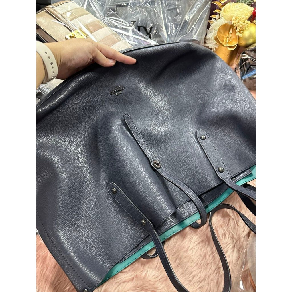 ORIG Preloved CCH Market Large Tote Blue Bag