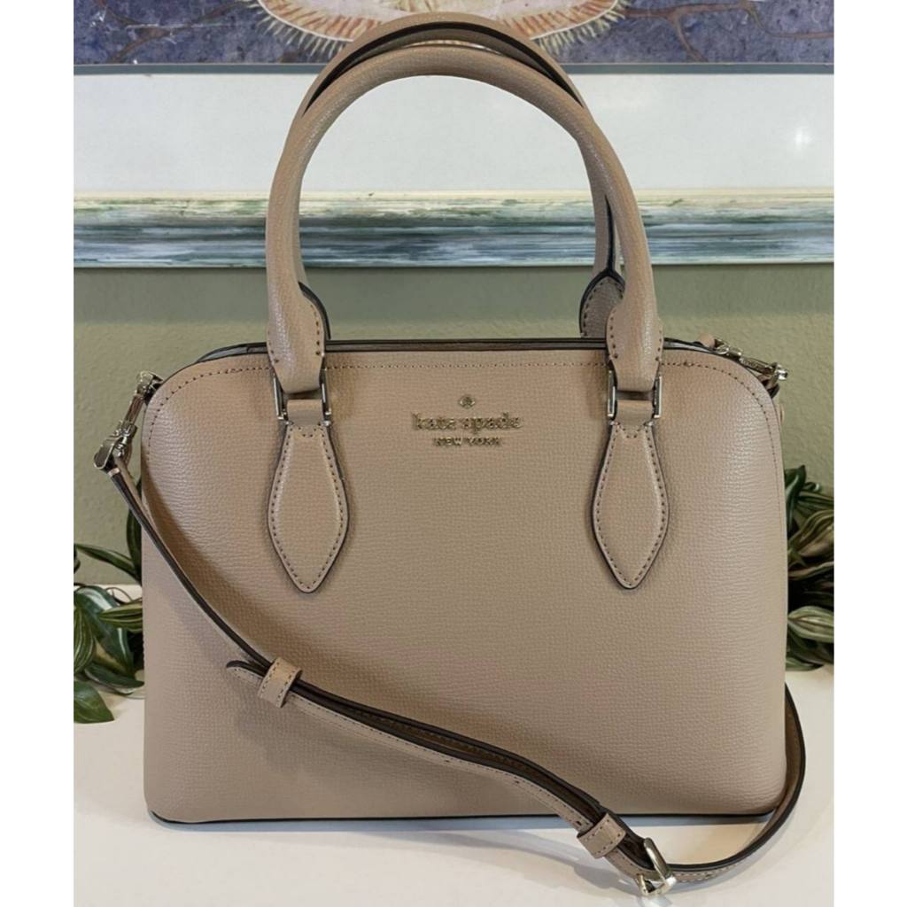 ORIG & IMPORTED KS Darcy Small Satchel Bag in Light Brown FAWN