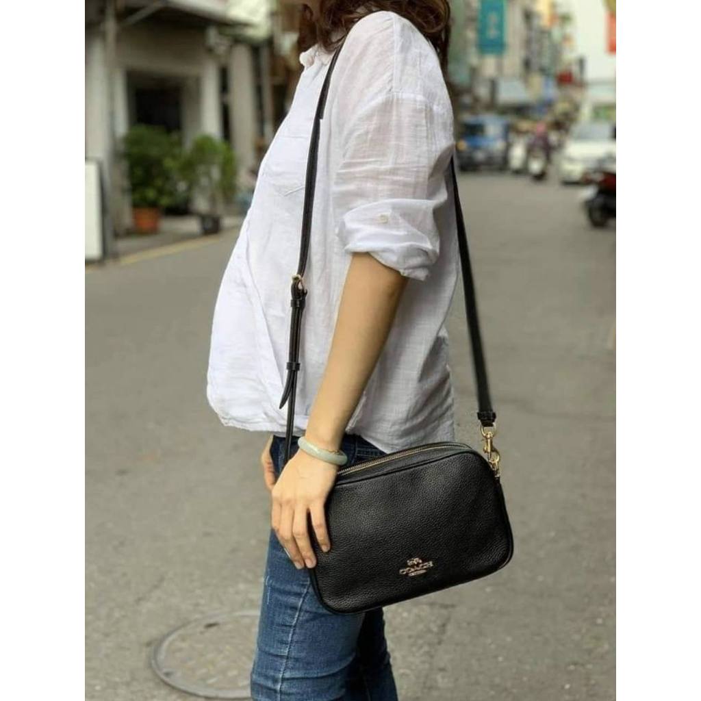 ORIG Preloved CCH Rare Jes Crossbody Double Zip Black Bag